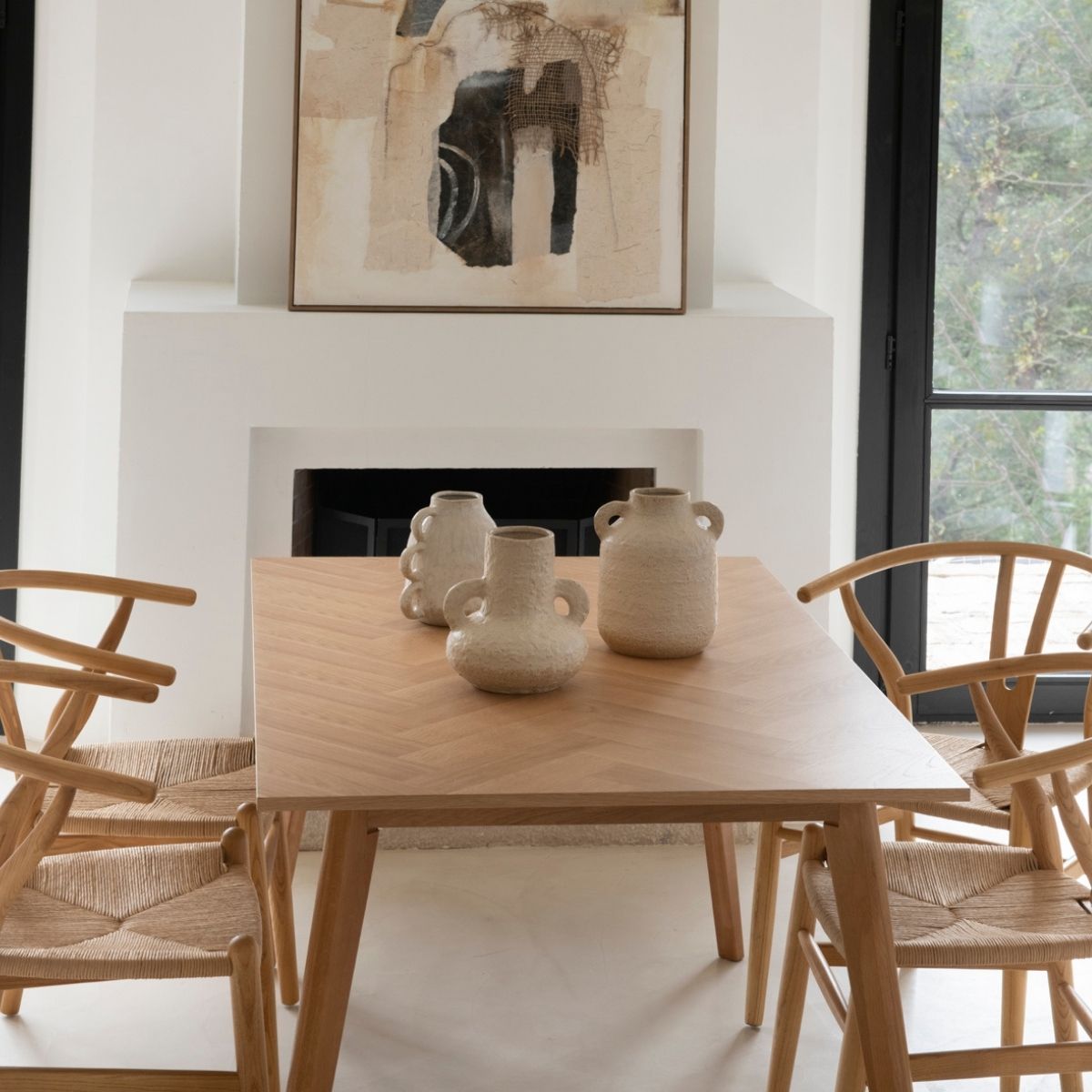 Nordic wooden dining table