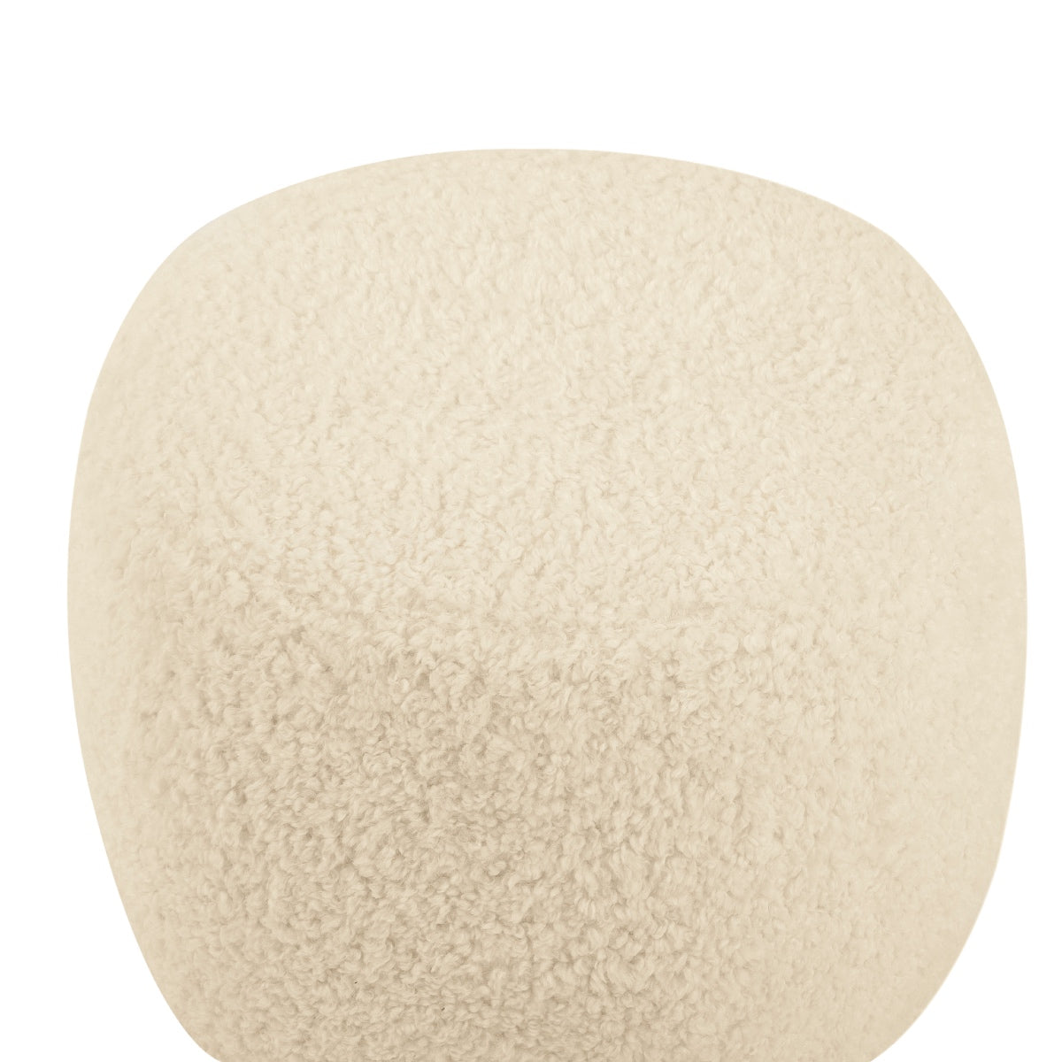 Puf de borreguito blanco Dana