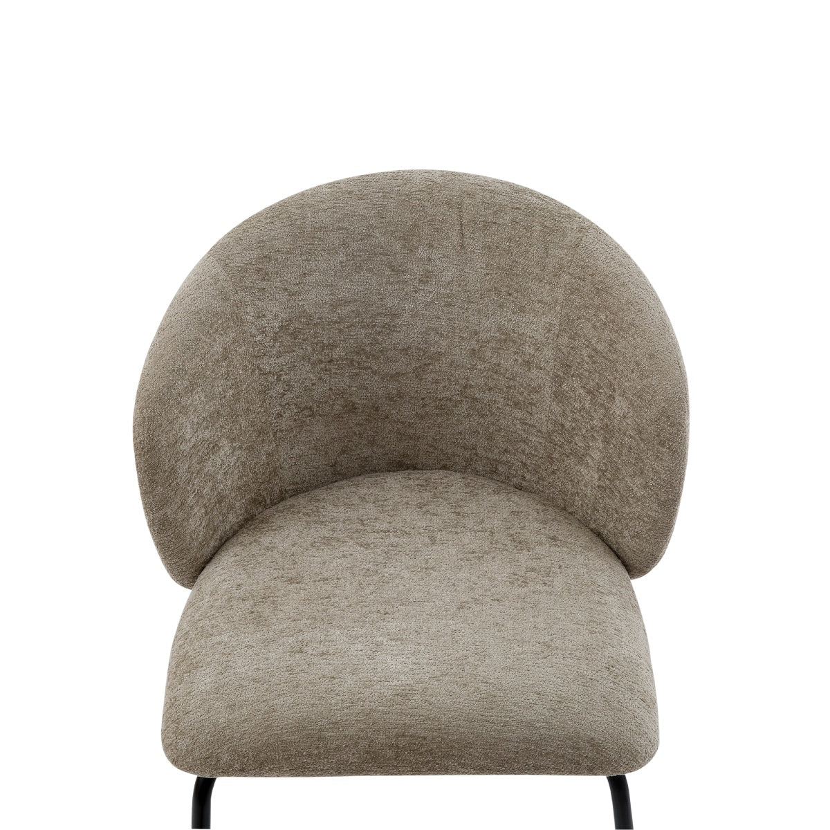 Silla de comedor tapizada beige Lina