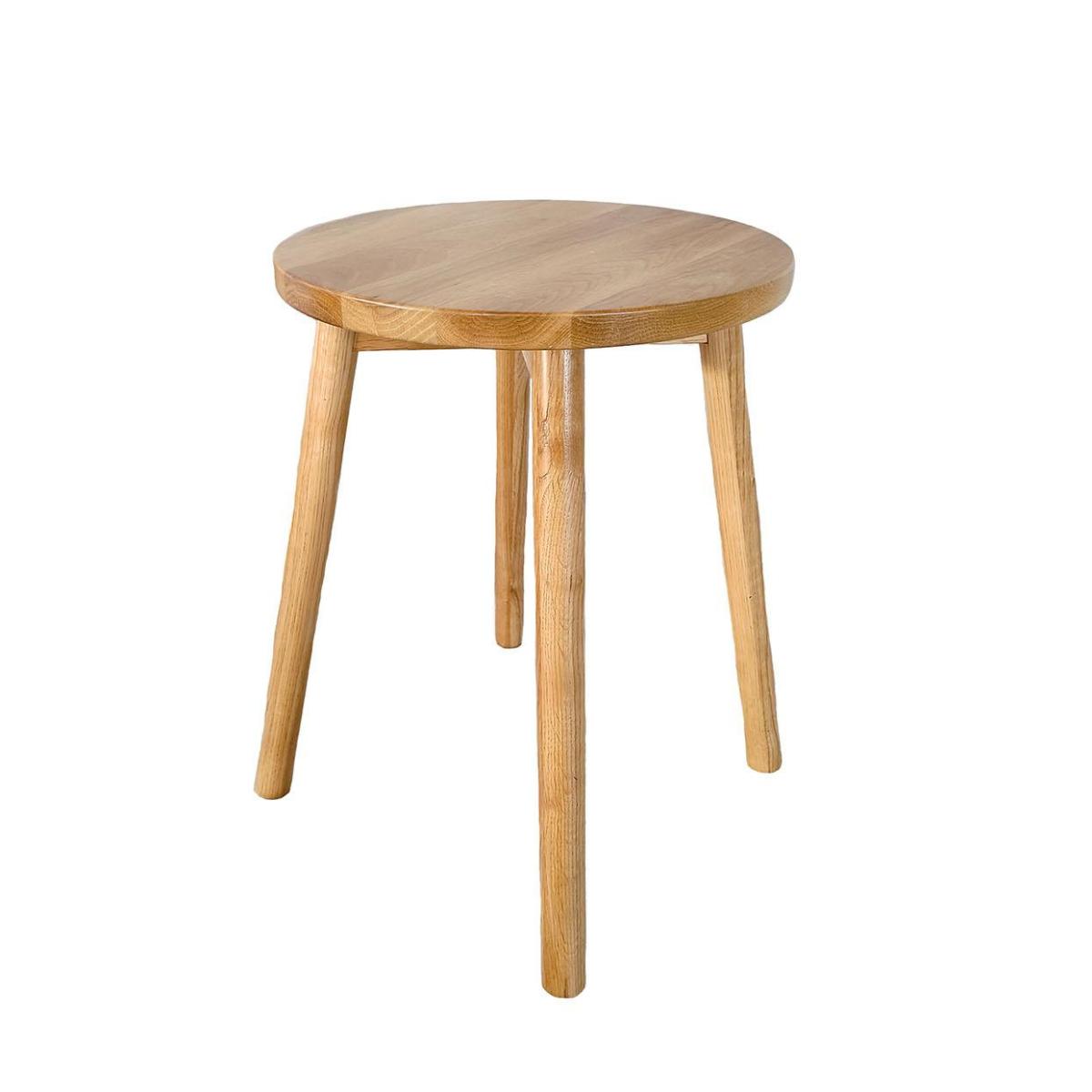 Taburete de madera de roble