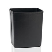 Papelera clásica de oficina negra de piel