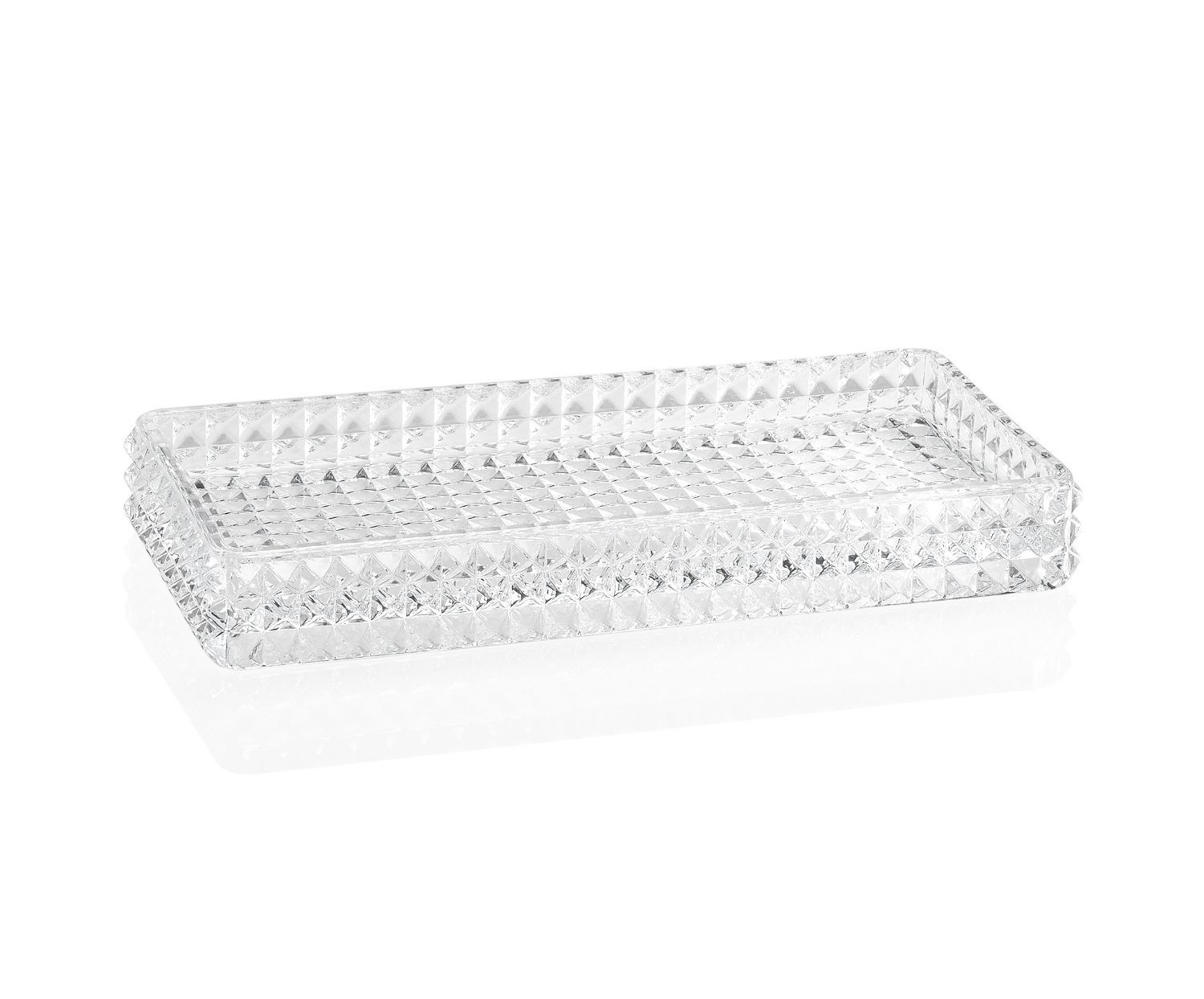Bandeja de baño de cristal vintage
