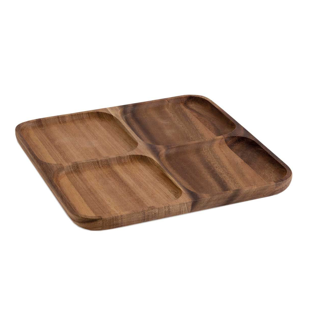 Wooden kitchen tray for appetizers