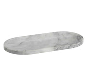 Bandeja ovalada de mármol blanco