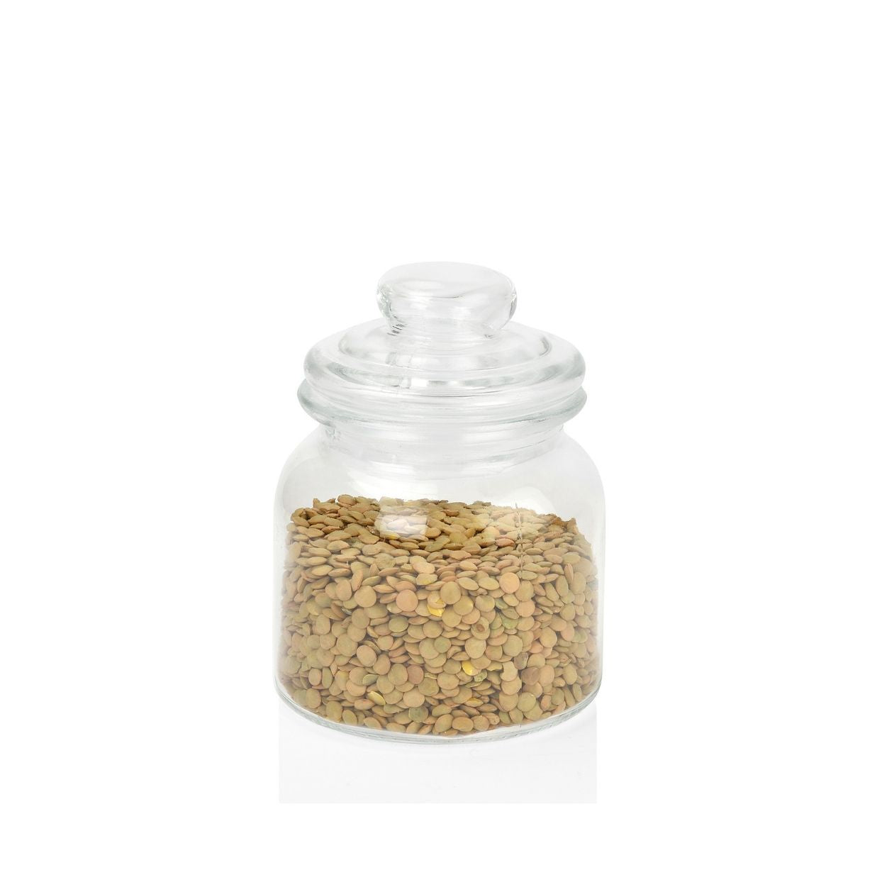 Glass candy jar