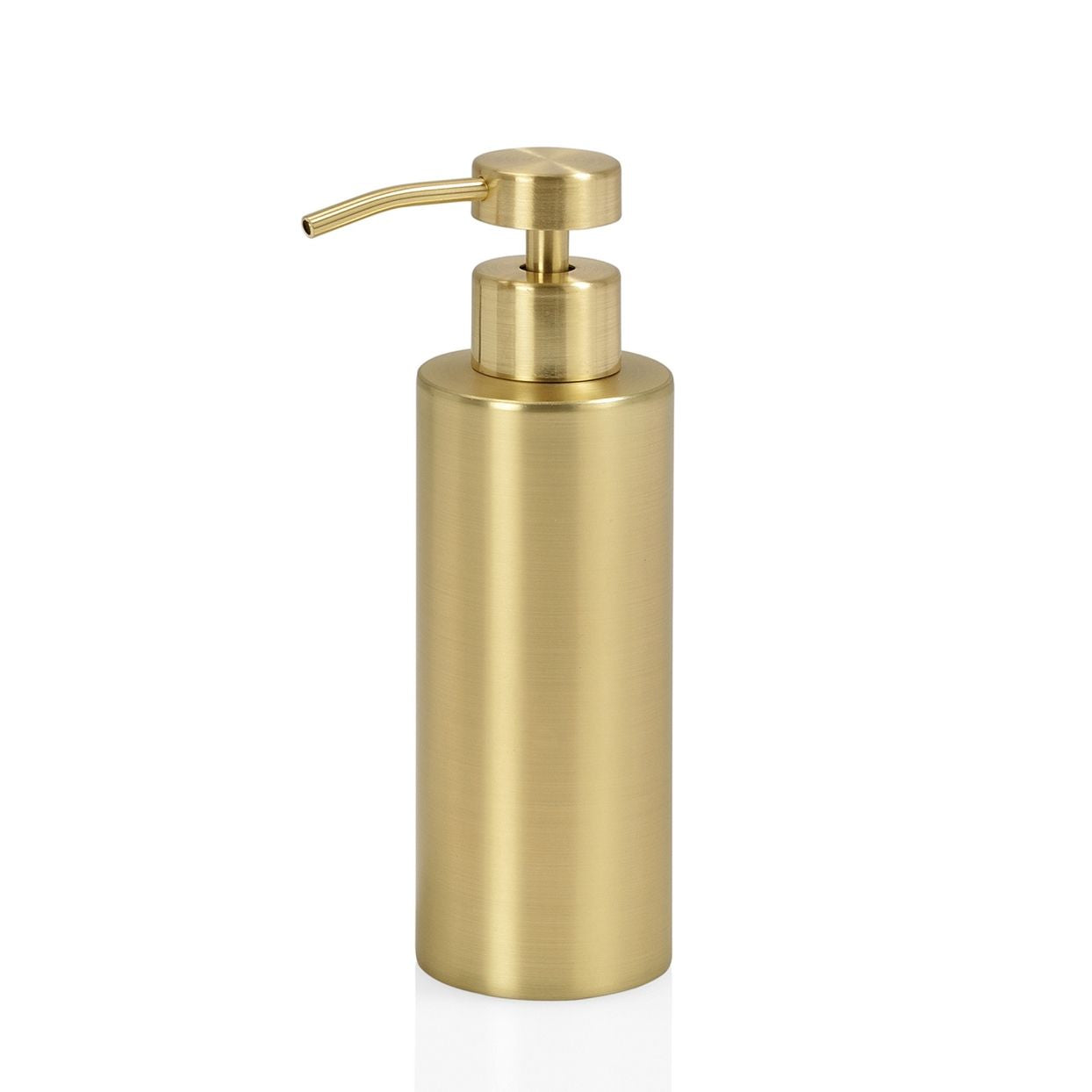 Dispensador de baño de acero inoxidable dorado