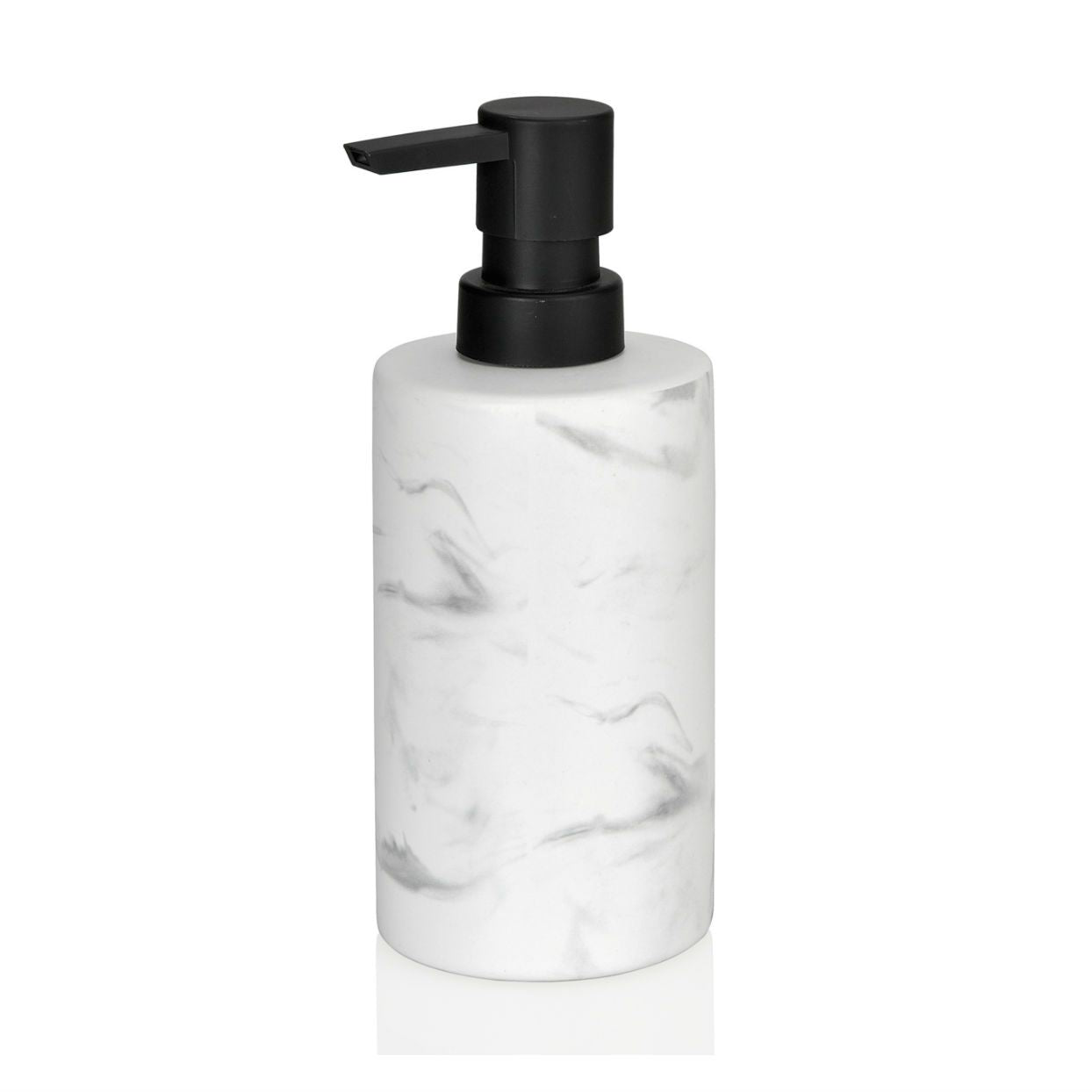 White ceramic bathroom dispenser