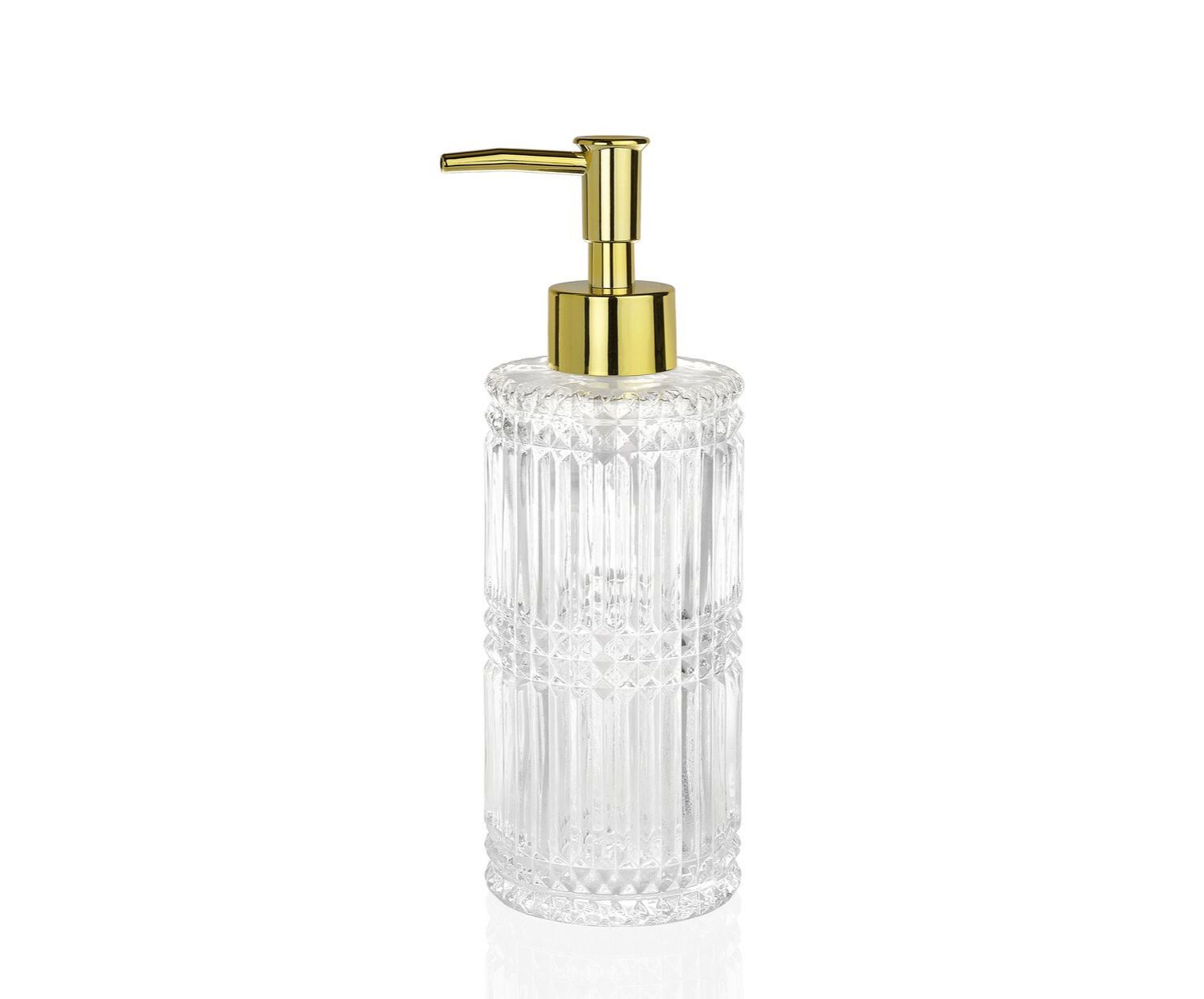 Classic gold glass bathroom dispenser