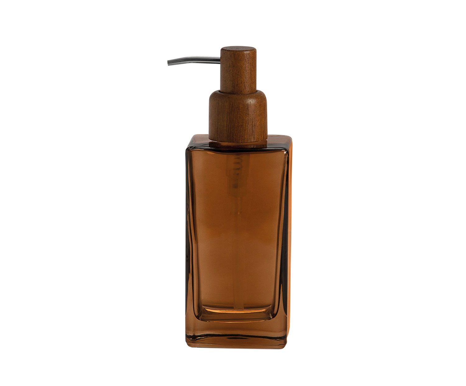 Dispensador de baño de cristal marrón
