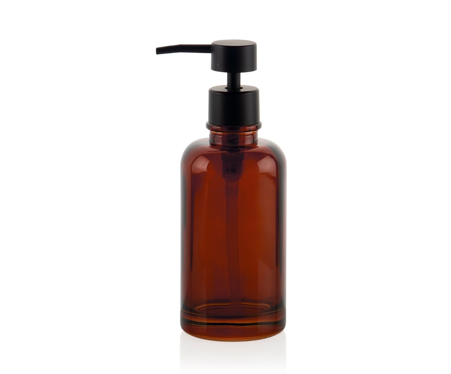 Dispensador de baño de cristal moderno marrón