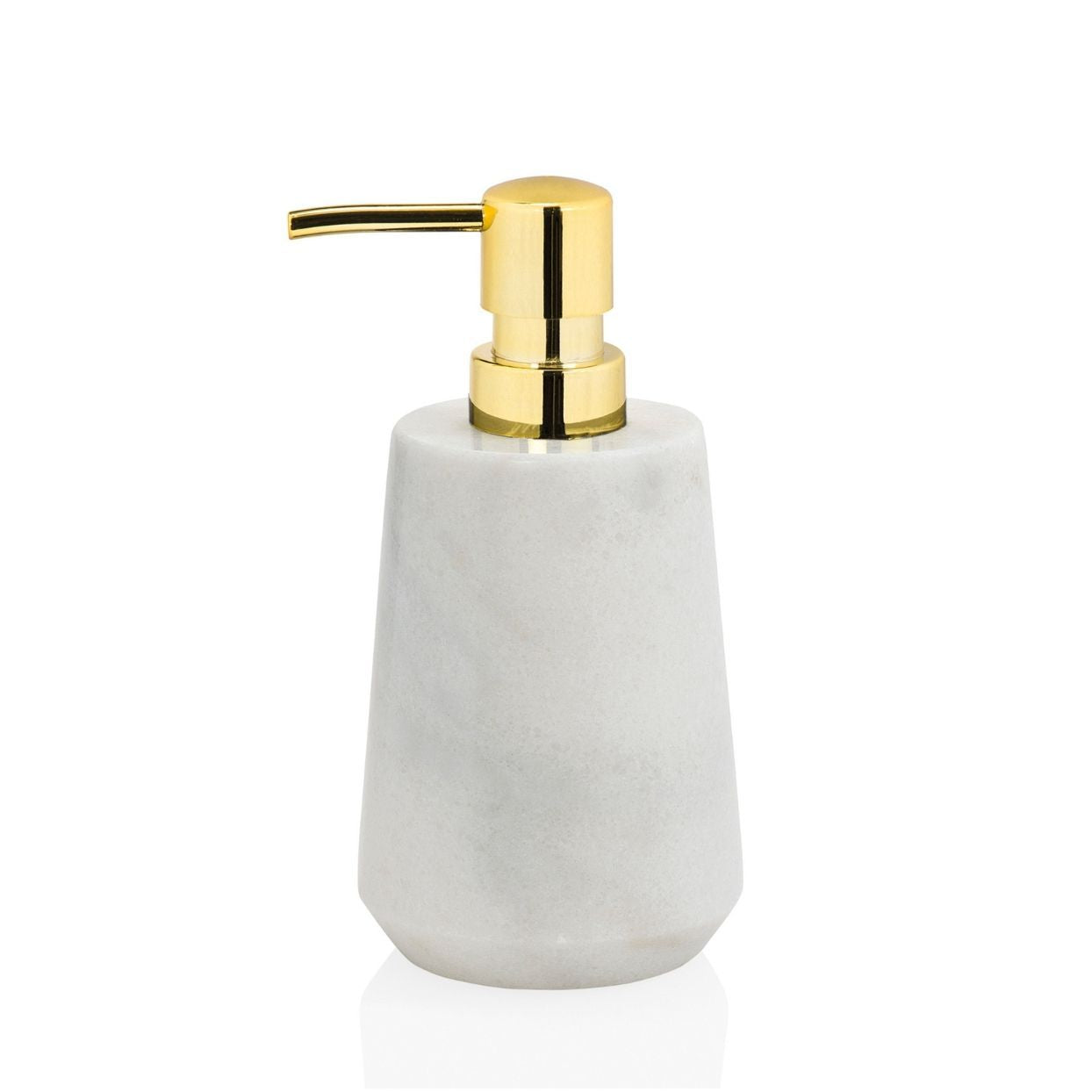 Dispensador de baño de mármol clásico blanco