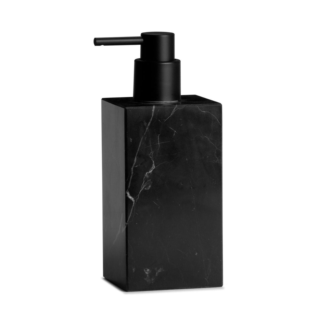 Modern black marble bathroom dispenser