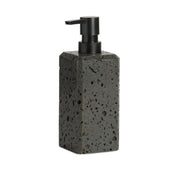 Black travertine marble bathroom dispenser