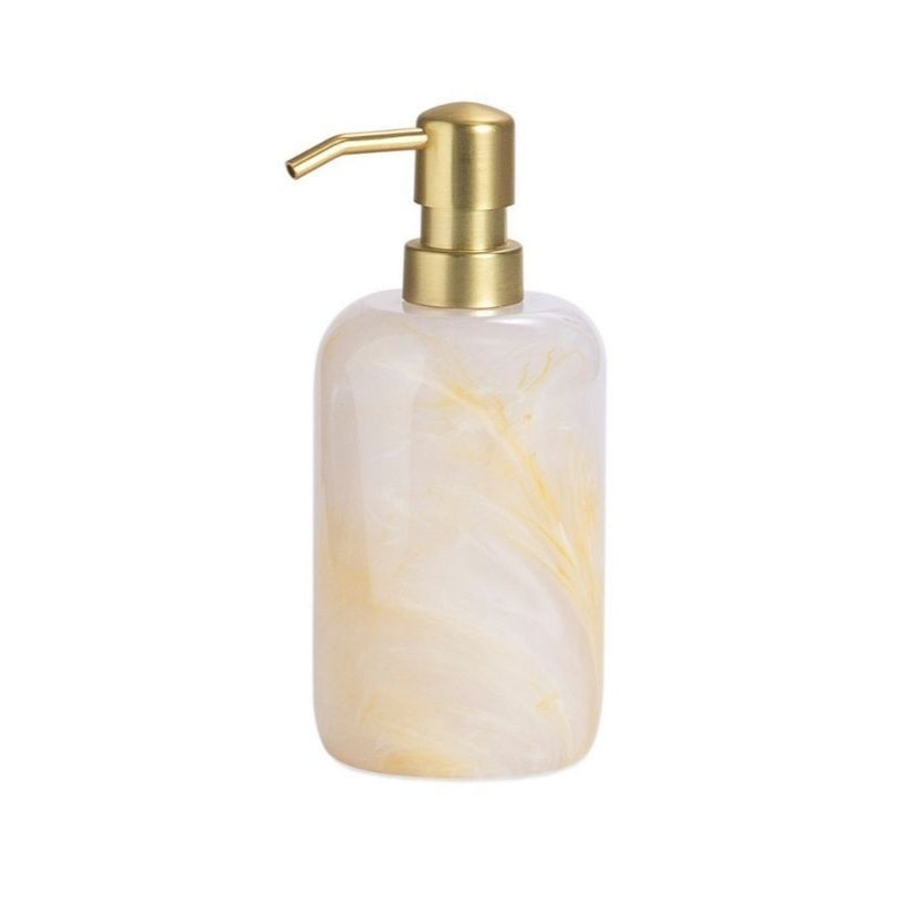 Classic white mother-of-pearl effect bathroom dispenser