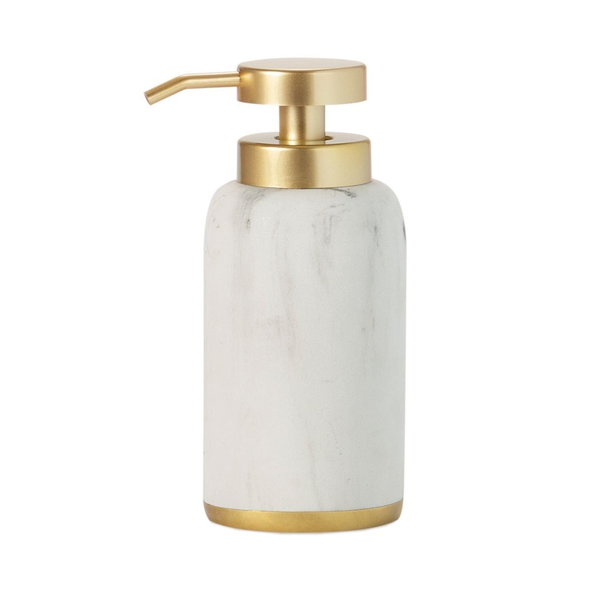 Dispensador de baño blanco marmolizado clásico