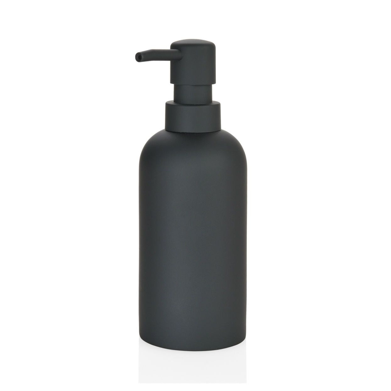 Black resin bathroom dispenser