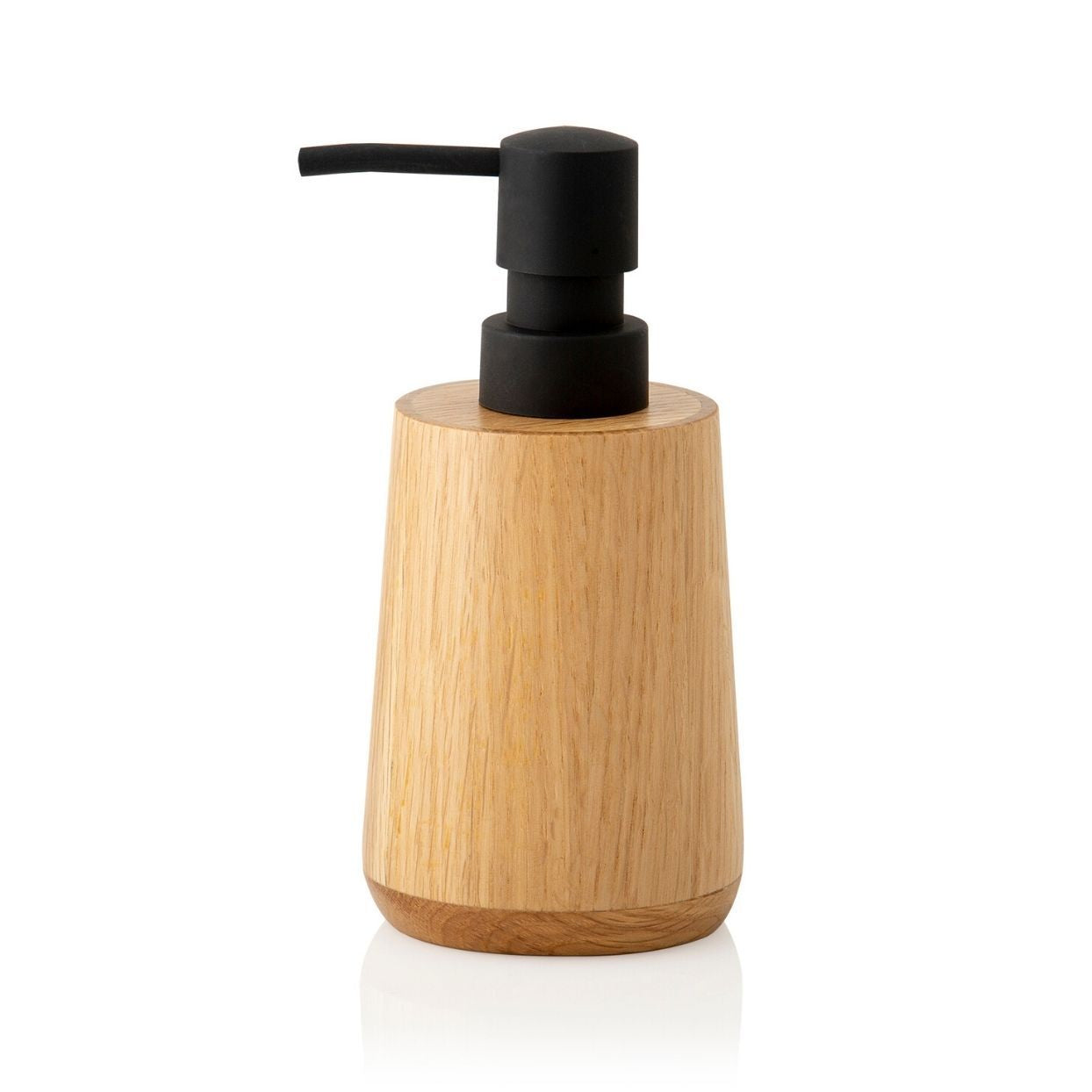 Brown oak wood bathroom dispenser
