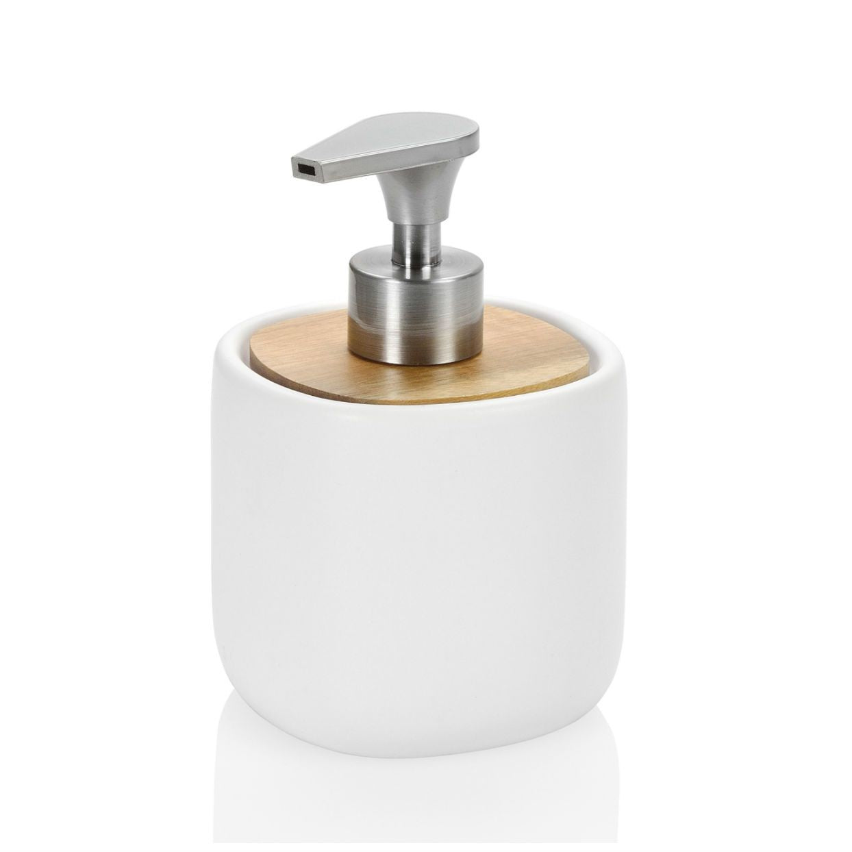 White ceramic bathroom dispenser