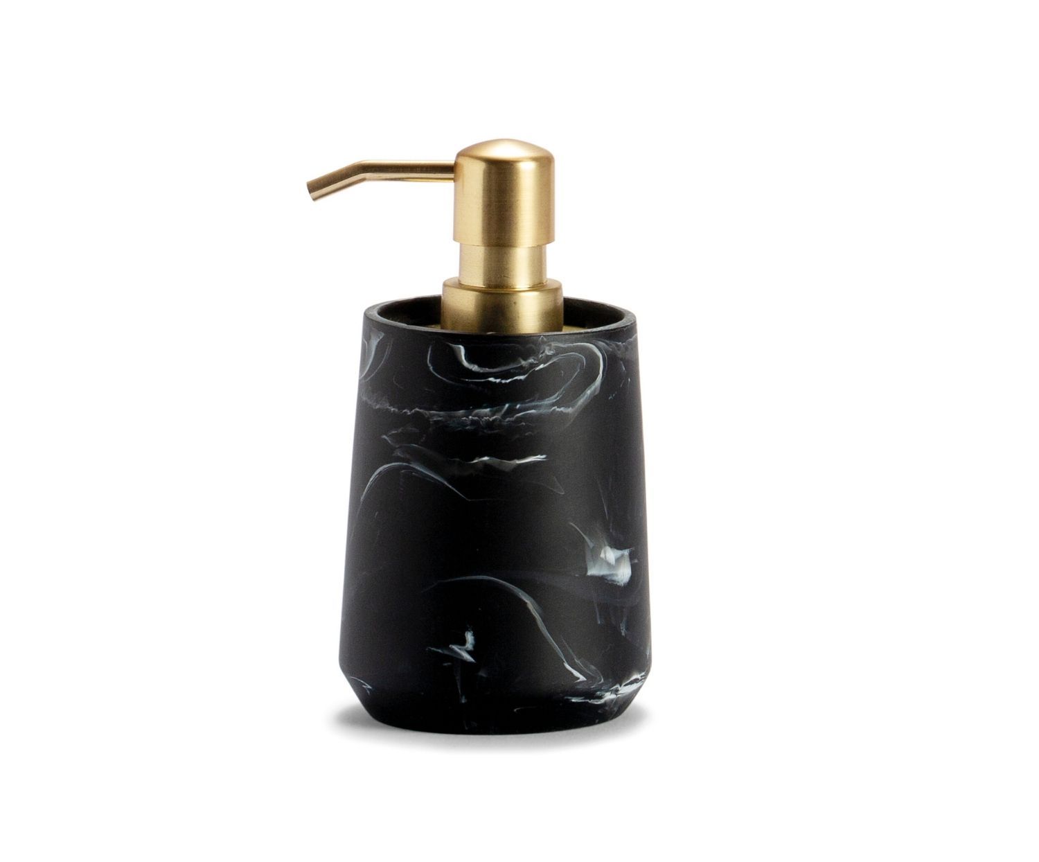 Classic black marble bathroom dispenser
