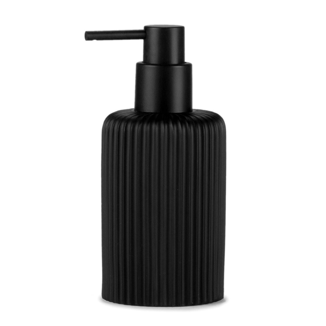 Matte black resin dispenser