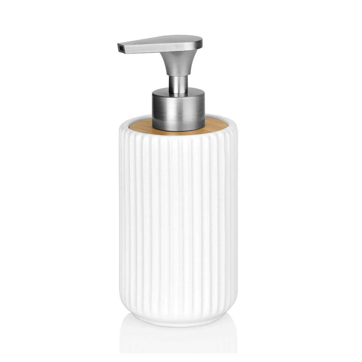 White round ceramic dispenser