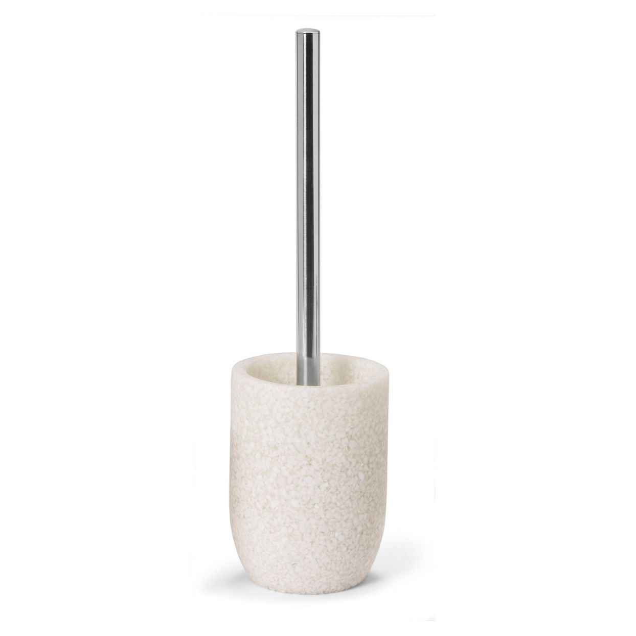 Modern white toilet brush