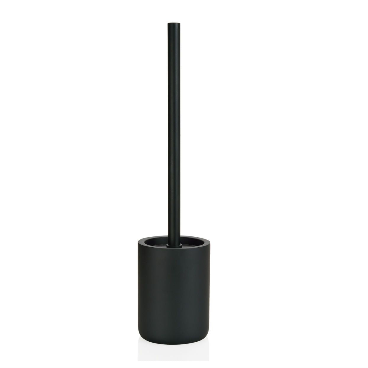 Black plastic toilet brush