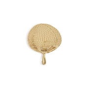 Decorative figure fan made of natural fiber