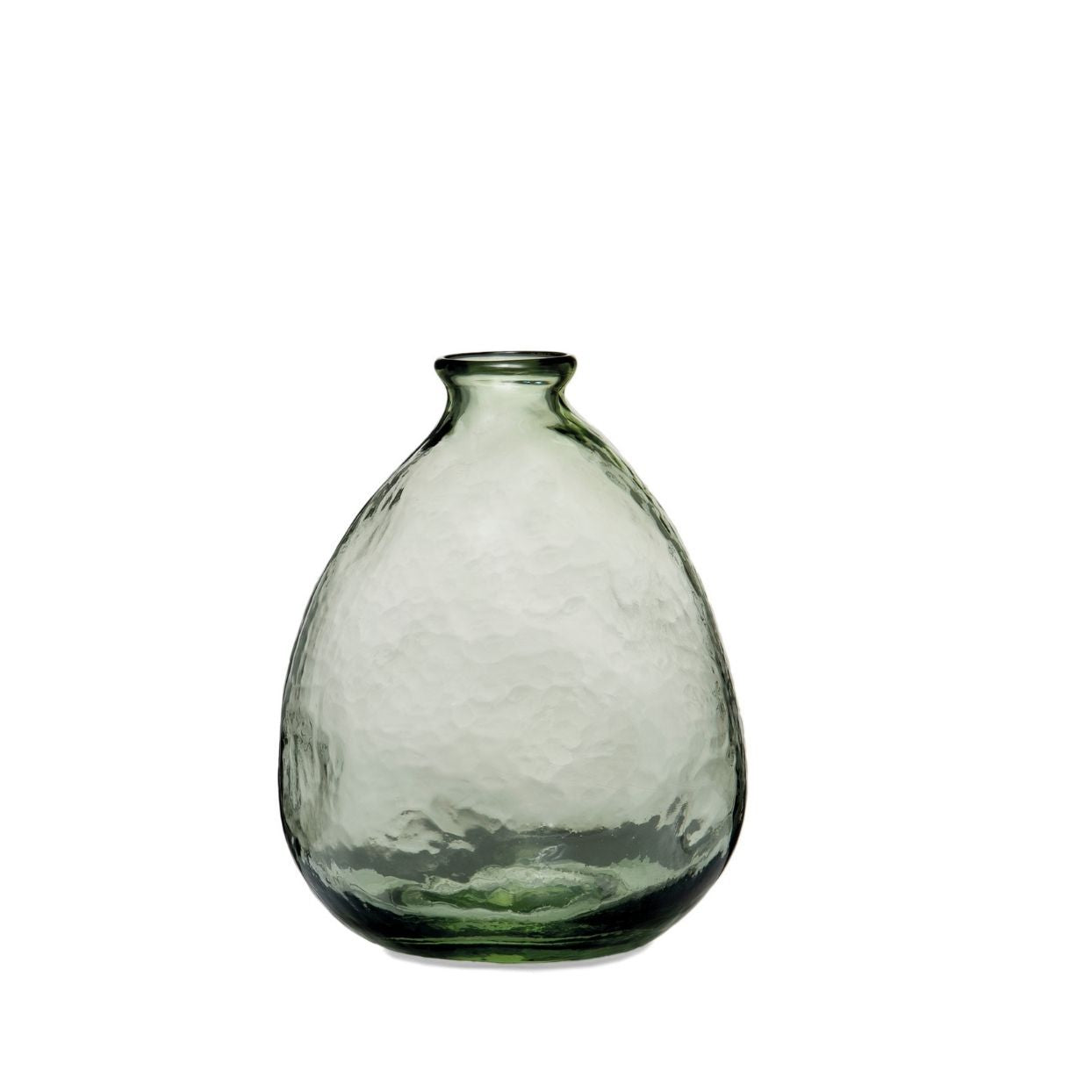 Florero decorativo de cristal verde 26cm