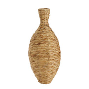 Natural fiber floor vase