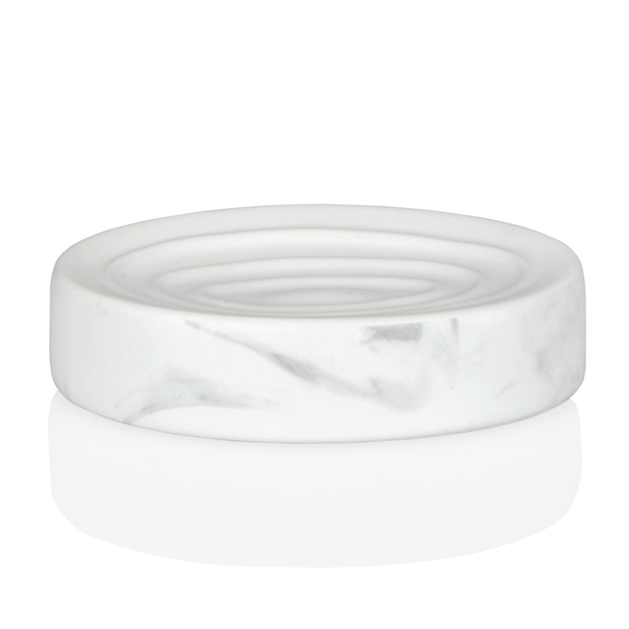 White ceramic bathroom soap dish