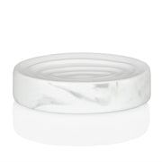 White ceramic bathroom soap dish