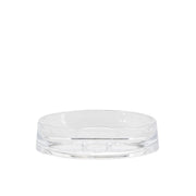 Clear plastic bathroom soap dish