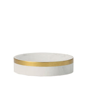 Classic marbled white bathroom soap dish