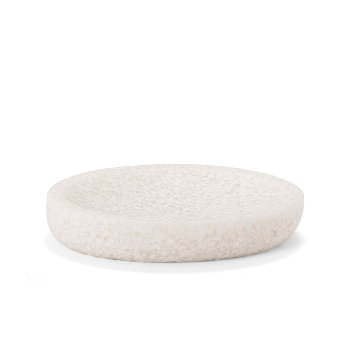 White resin bathroom soap dish