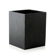 Black slate bathroom waste bin