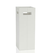 Classic white leather umbrella stand