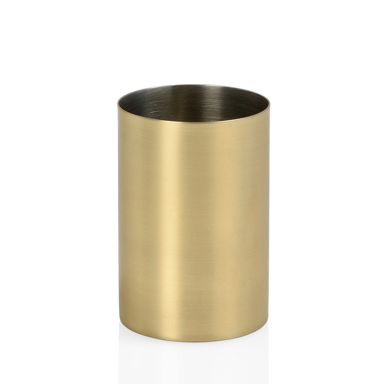 Portacepillos de baño de acero inoxidable dorado
