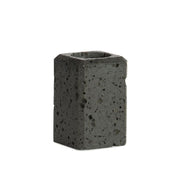 Black travertine marble bathroom toothbrush holder