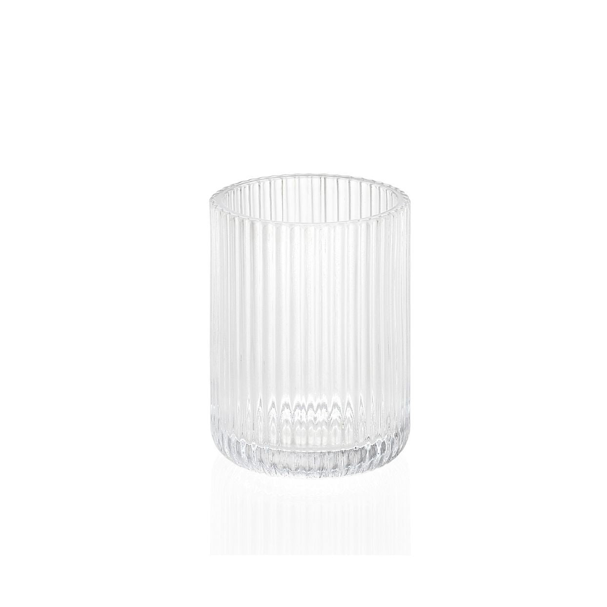 Classic glass bathroom toothbrush holder