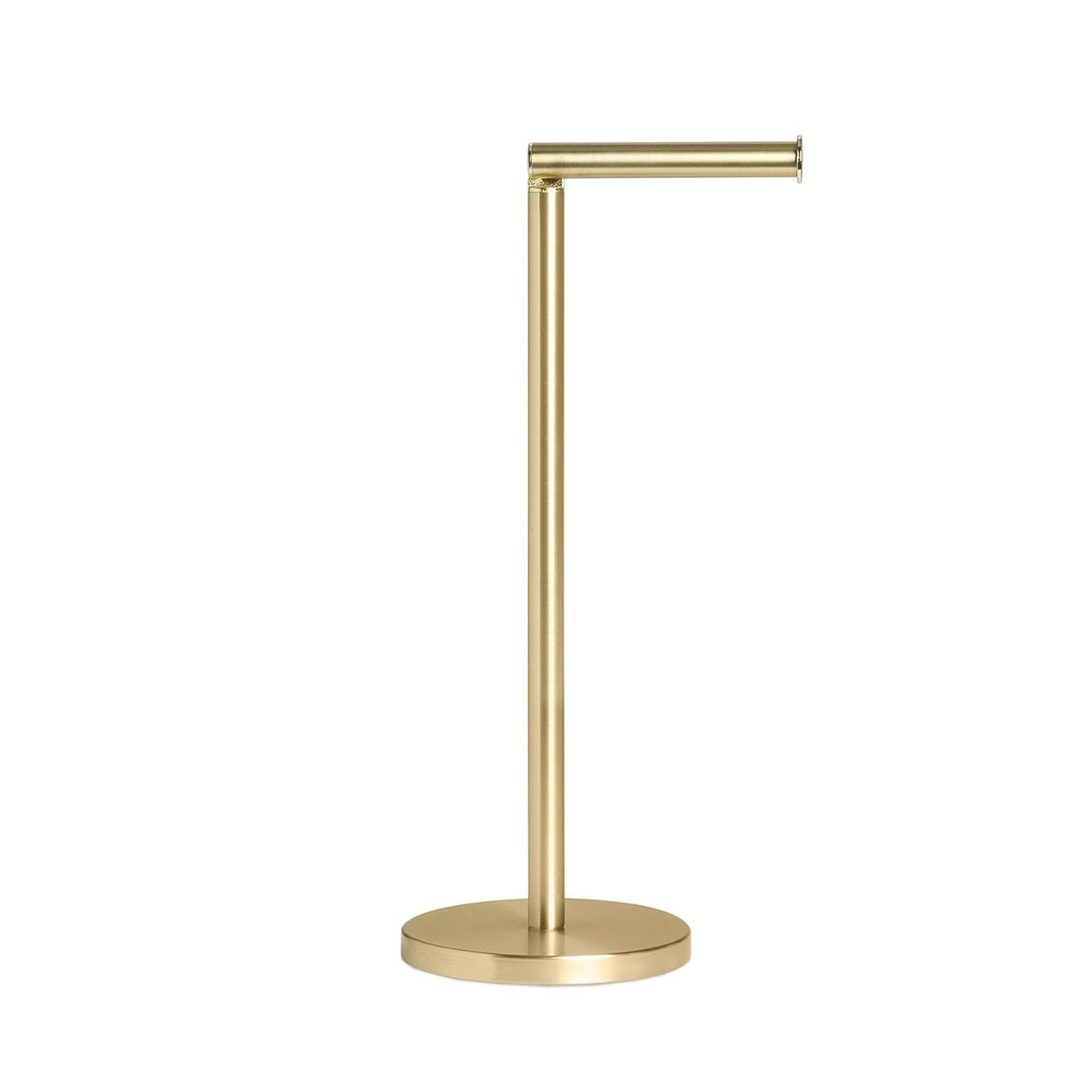 Classic gold metal toilet paper holder