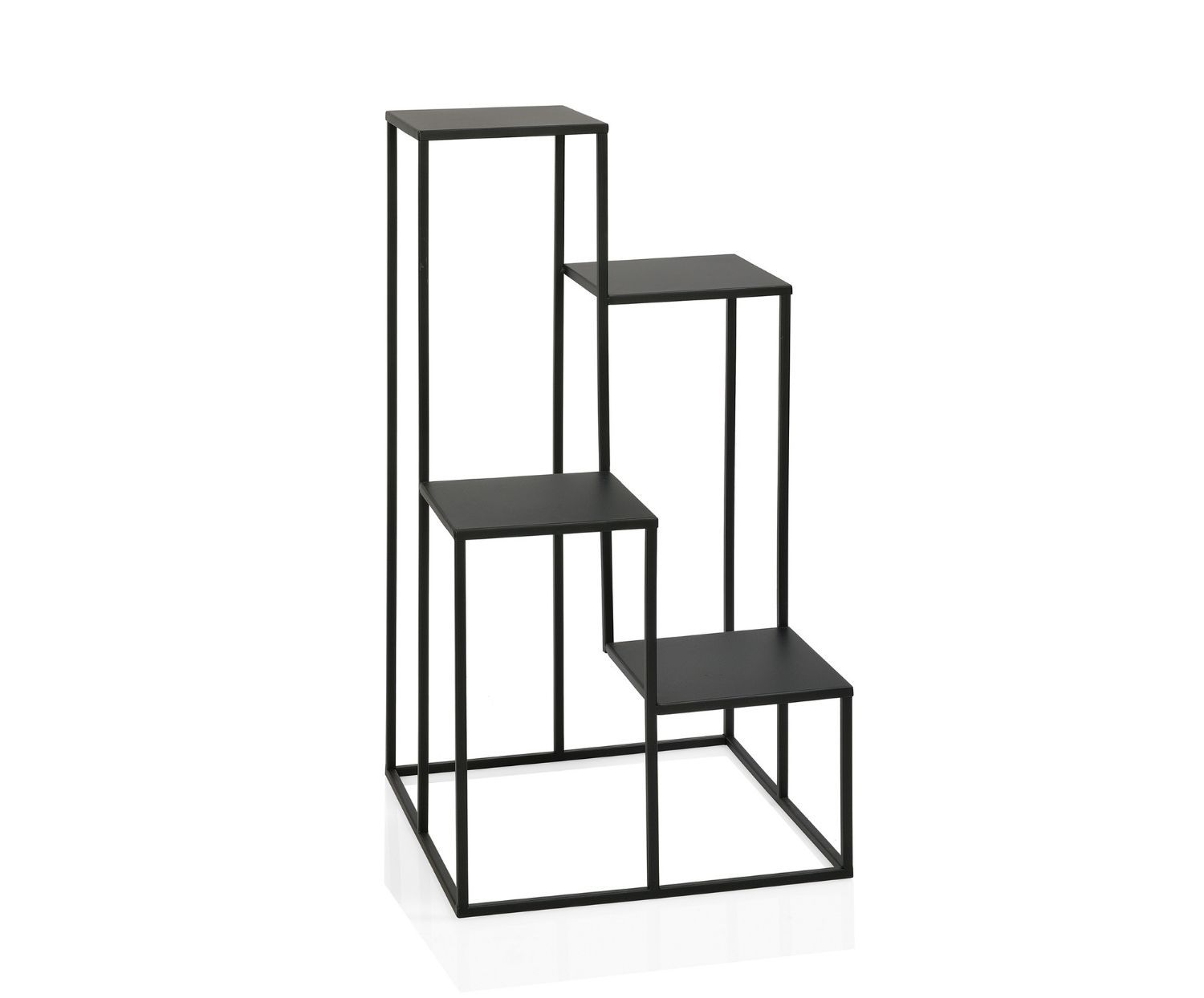 Black metal plant stand