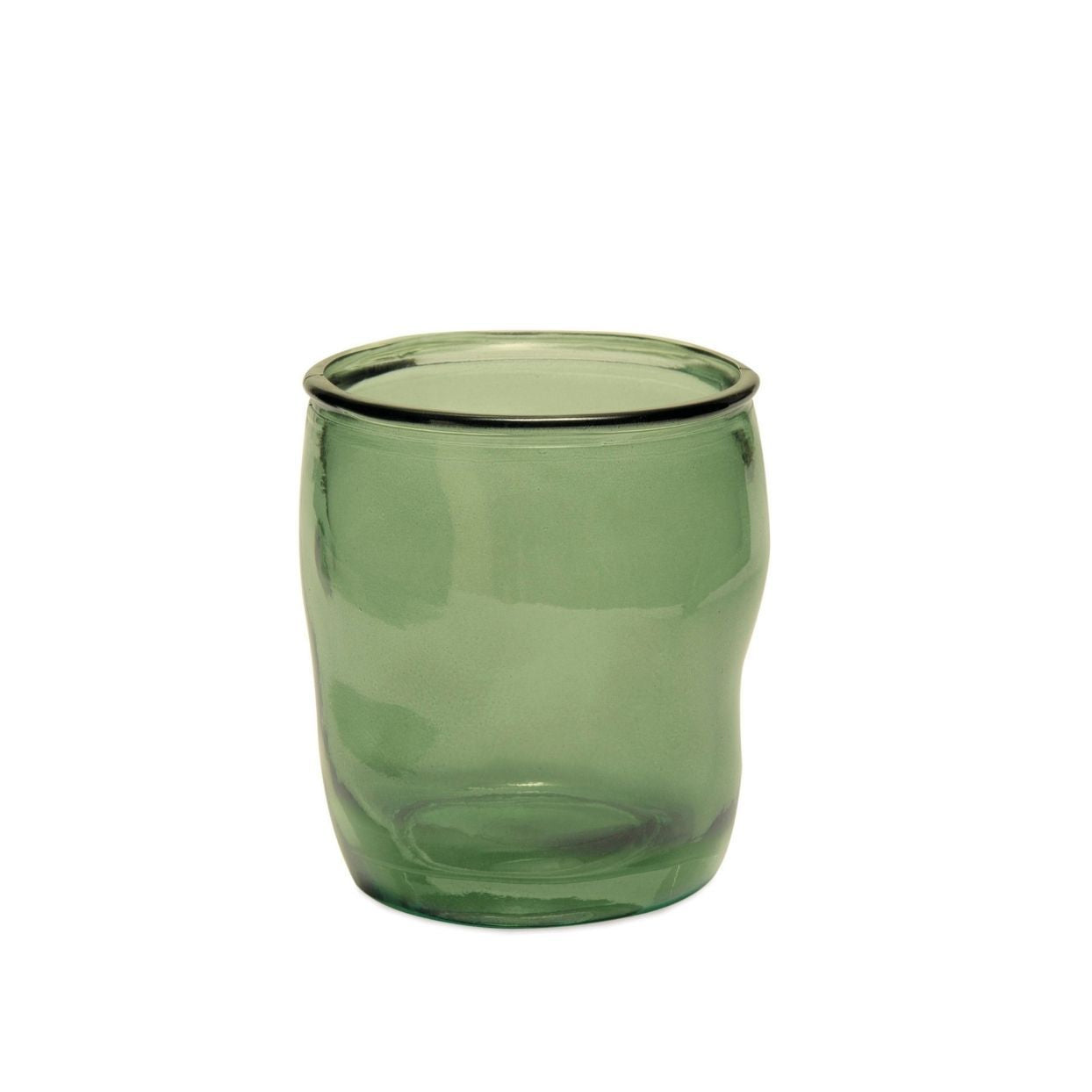 Green glass bathroom vessel